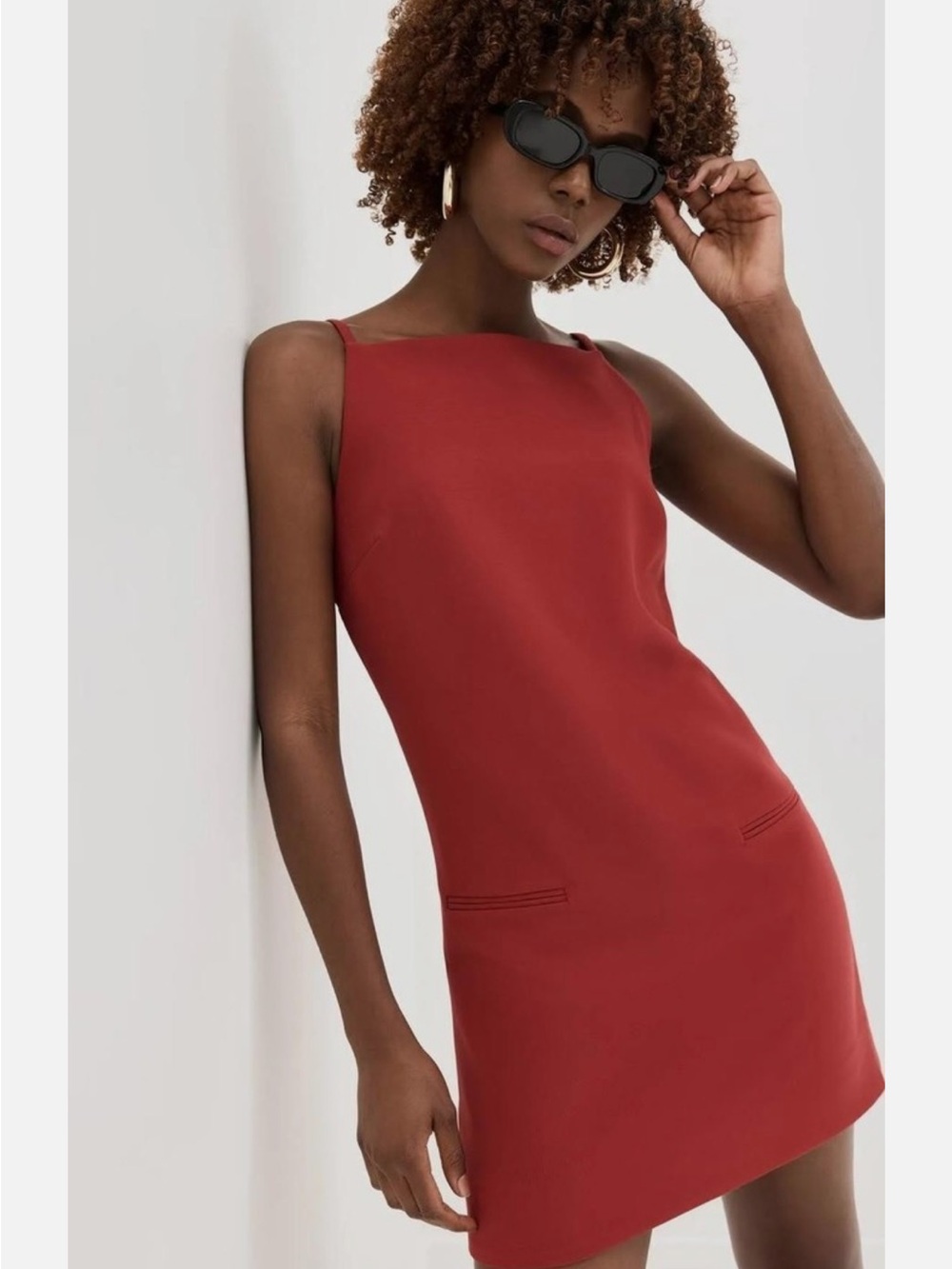 Staud Rhythm Sleeveless minidress Red